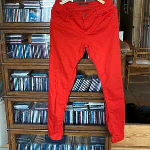 DENVER HAYES Skinny Mia Jeans Bright Orange size 8